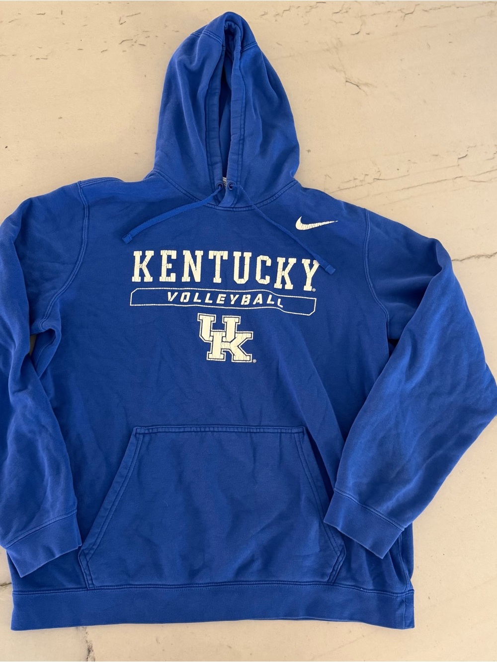 Nike Hoodie Mens Large Blue Kentucky Volleyball Fleece Pullover